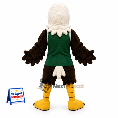 Bald Eagle Mascot Costume - Green Jersey Bald Eagle Mascot Costume - Green Jersey