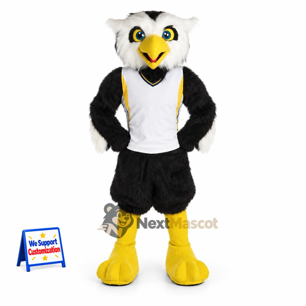 Owl Mascot Costume - White Jersey Owl Mascot Costume - White Jersey