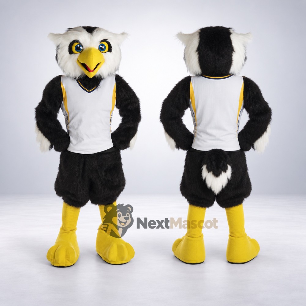 Owl Mascot Costume - White Jersey Owl Mascot Costume - White Jersey