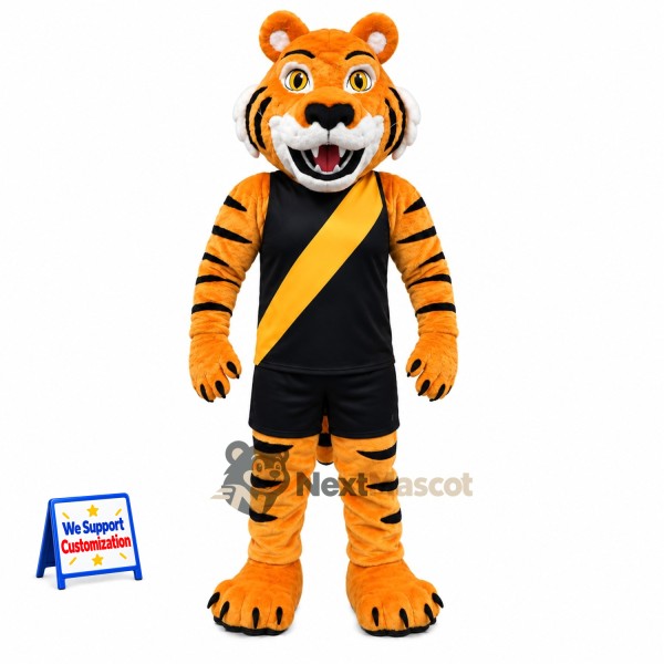 Tiger Mascot Costume - Black Uniform