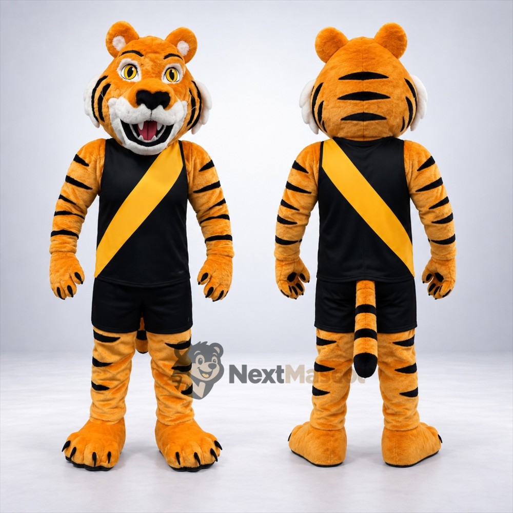 Tiger Mascot Costume - Black Uniform Tiger Mascot Costume - Black Uniform