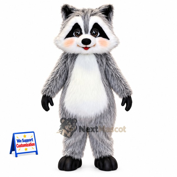Raccoon Mascot Costume - Gray