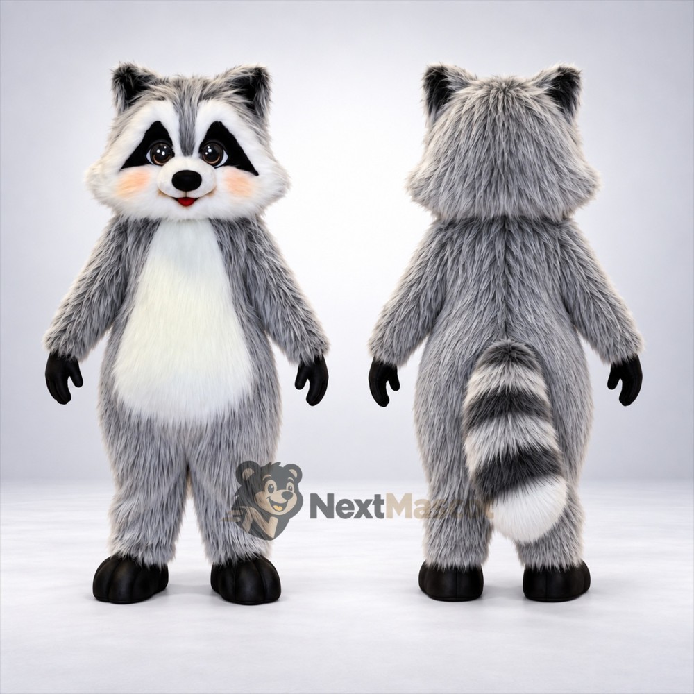 Raccoon Mascot Costume - Gray Raccoon Mascot Costume - Gray