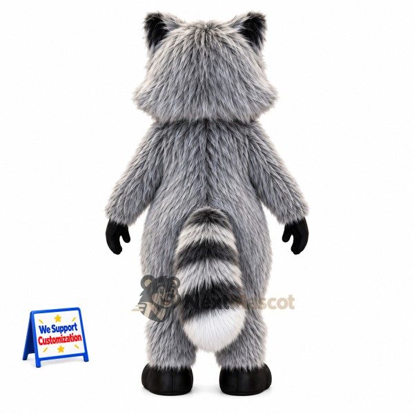 Raccoon Mascot Costume - Gray