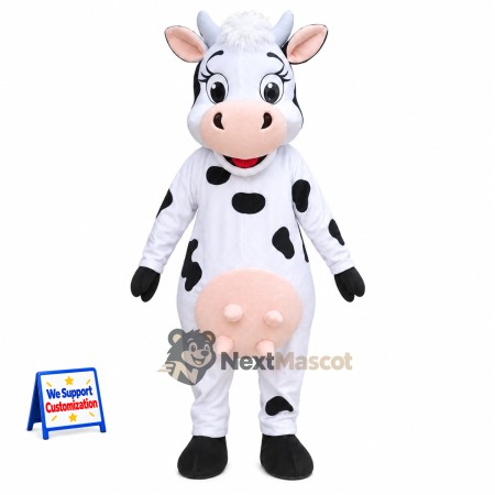 Cow Mascot Costume - Spotted Cow Mascot Costume - Spotted