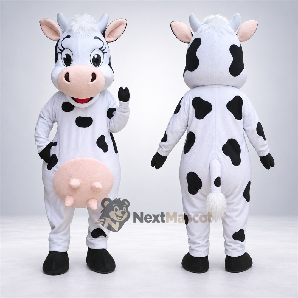Cow Mascot Costume - Spotted Cow Mascot Costume - Spotted