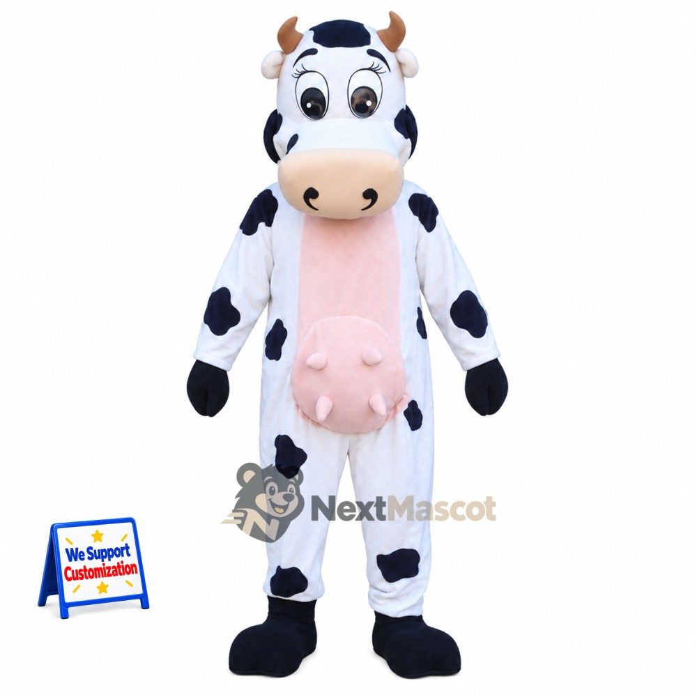 Cow Mascot Costume - Spotted for Parades Cow Mascot Costume - Spotted for Parades