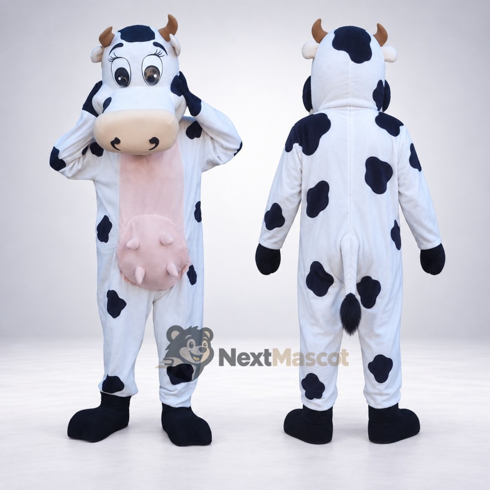 Cow Mascot Costume - Spotted for Parades Cow Mascot Costume - Spotted for Parades