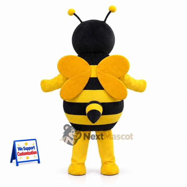 Bee Mascot Costume - Round, Yellow