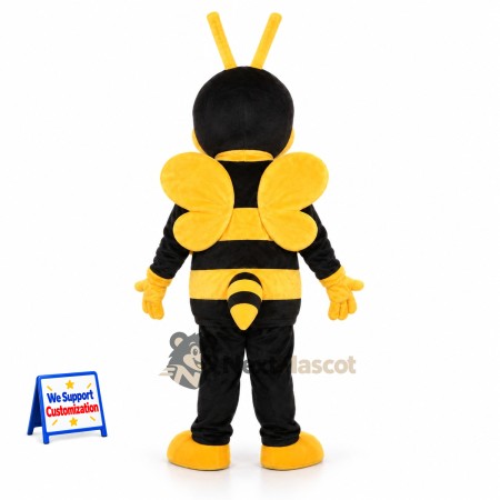 Bee Mascot Costume - Yellow, Black Sleeves Bee Mascot Costume - Yellow, Black Sleeves
