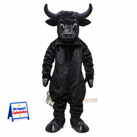 Bull Mascot Costume - Black Bull Mascot Costume - Black