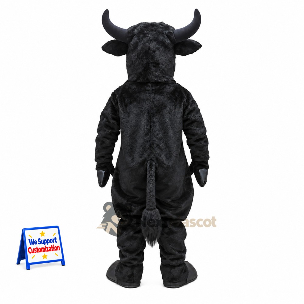 Bull Mascot Costume - Black Bull Mascot Costume - Black