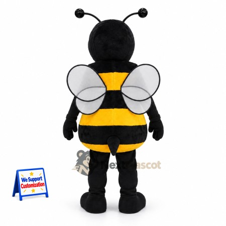 Bee Mascot Costume - Yellow, White Wings Bee Mascot Costume - Yellow, White Wings