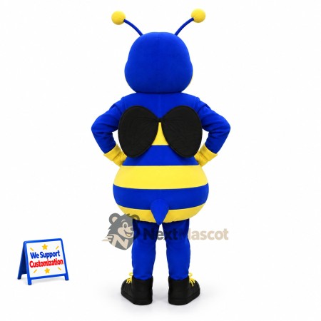 Bee Mascot Costume - Blue and Yellow Bee Mascot Costume - Blue and Yellow