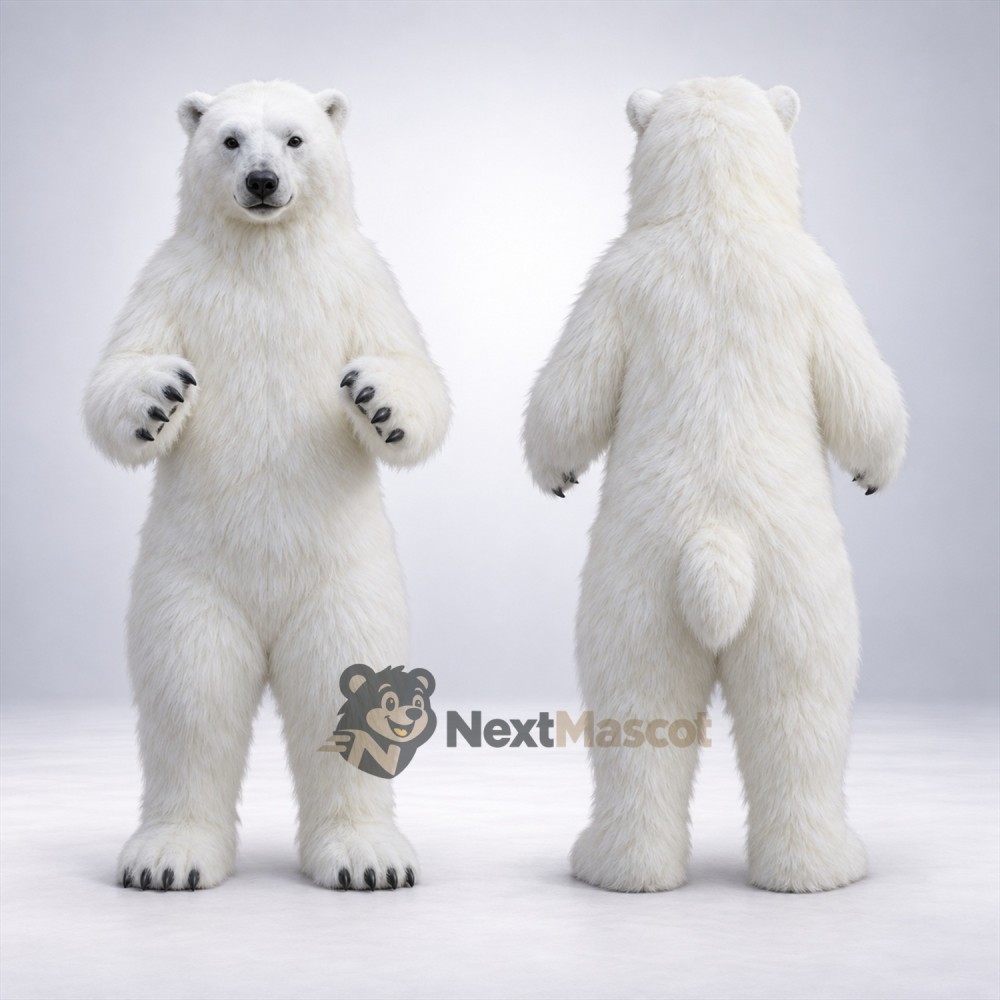 Polar Bear Mascot Costume Polar Bear Mascot Costume
