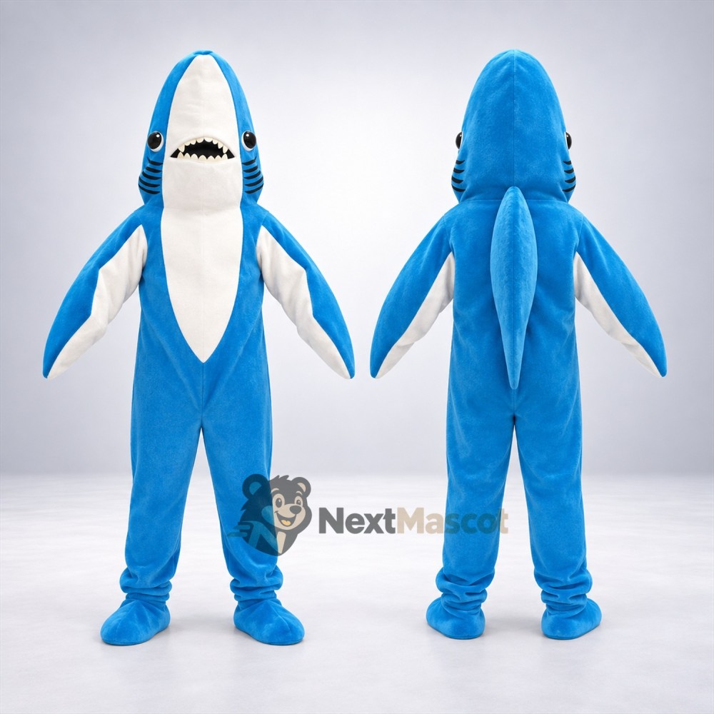 Shark Mascot Costume - Blue Shark Mascot Costume - Blue