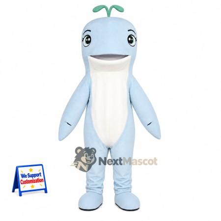 Dolphin Mascot Costume - Blue Dolphin Mascot Costume - Blue