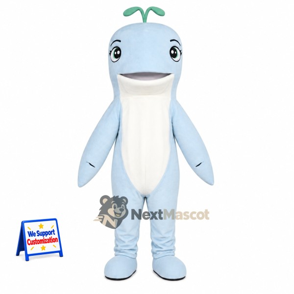 Dolphin Mascot Costume - Blue