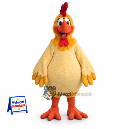 Rooster Mascot Costume - Yellow Rooster Mascot Costume - Yellow