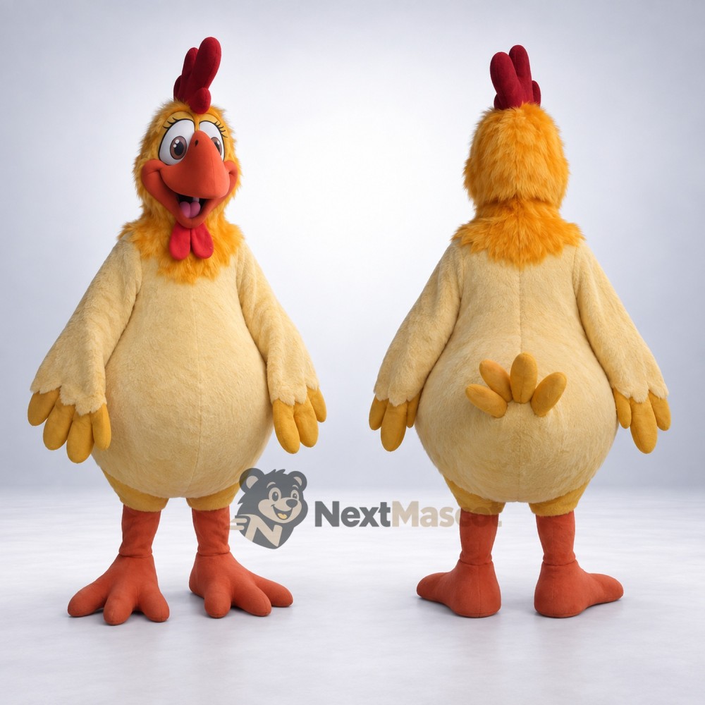 Rooster Mascot Costume - Yellow Rooster Mascot Costume - Yellow