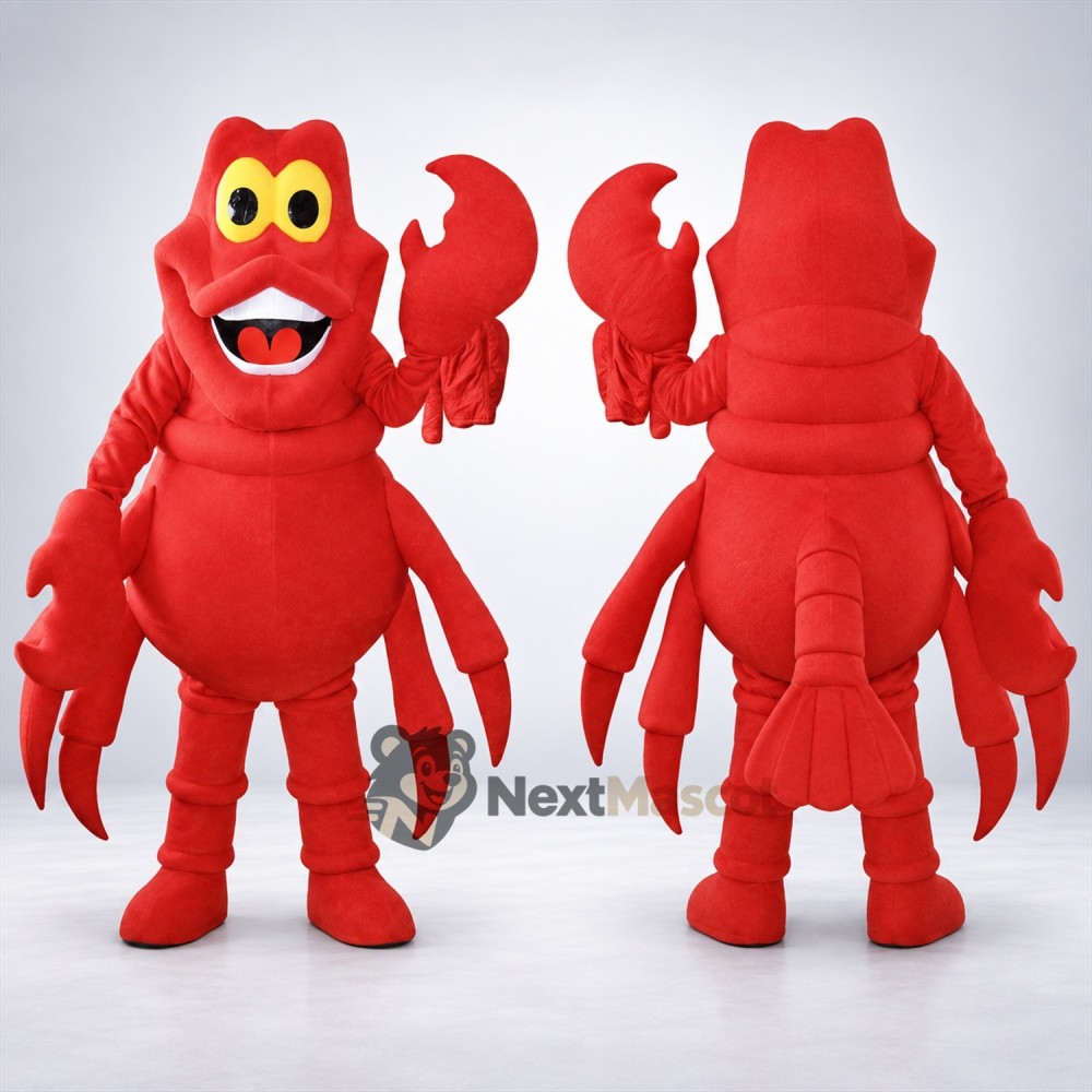 Lobster Mascot Costume - Red Lobster Mascot Costume - Red