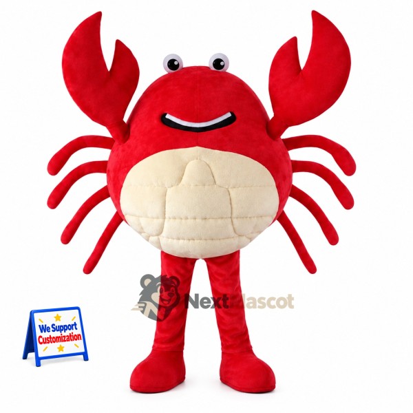 Crab Mascot Costume - Red