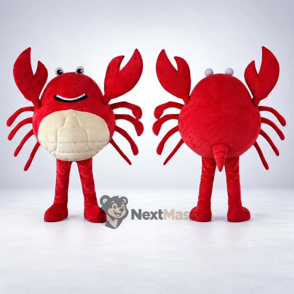 Crab Mascot Costume - Red Crab Mascot Costume - Red