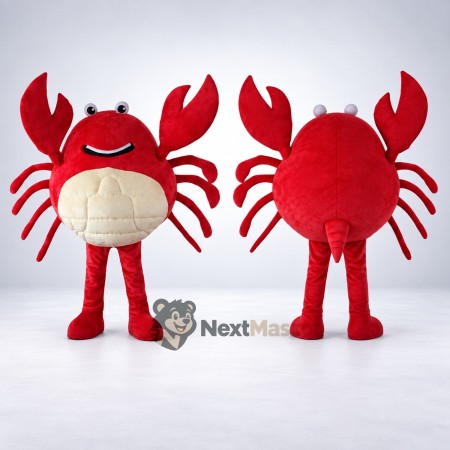 Crab Mascot Costume - Red Crab Mascot Costume - Red