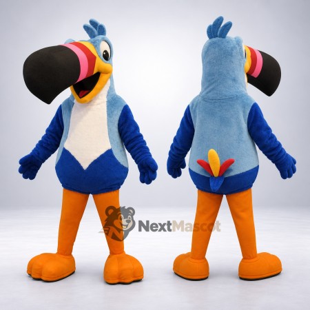 Toucan Mascot Costume - Blue Toucan Mascot Costume - Blue