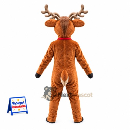 Reindeer Mascot Costume - Red Bow Reindeer Mascot Costume - Red Bow