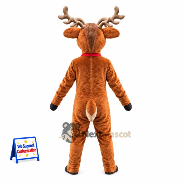 Reindeer Mascot Costume - Red Bow Reindeer Mascot Costume - Red Bow