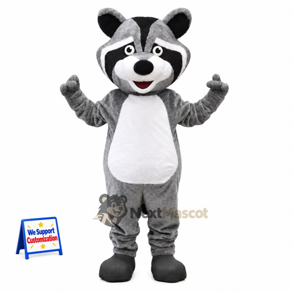Raccoon Mascot Costume - Gray for Parades