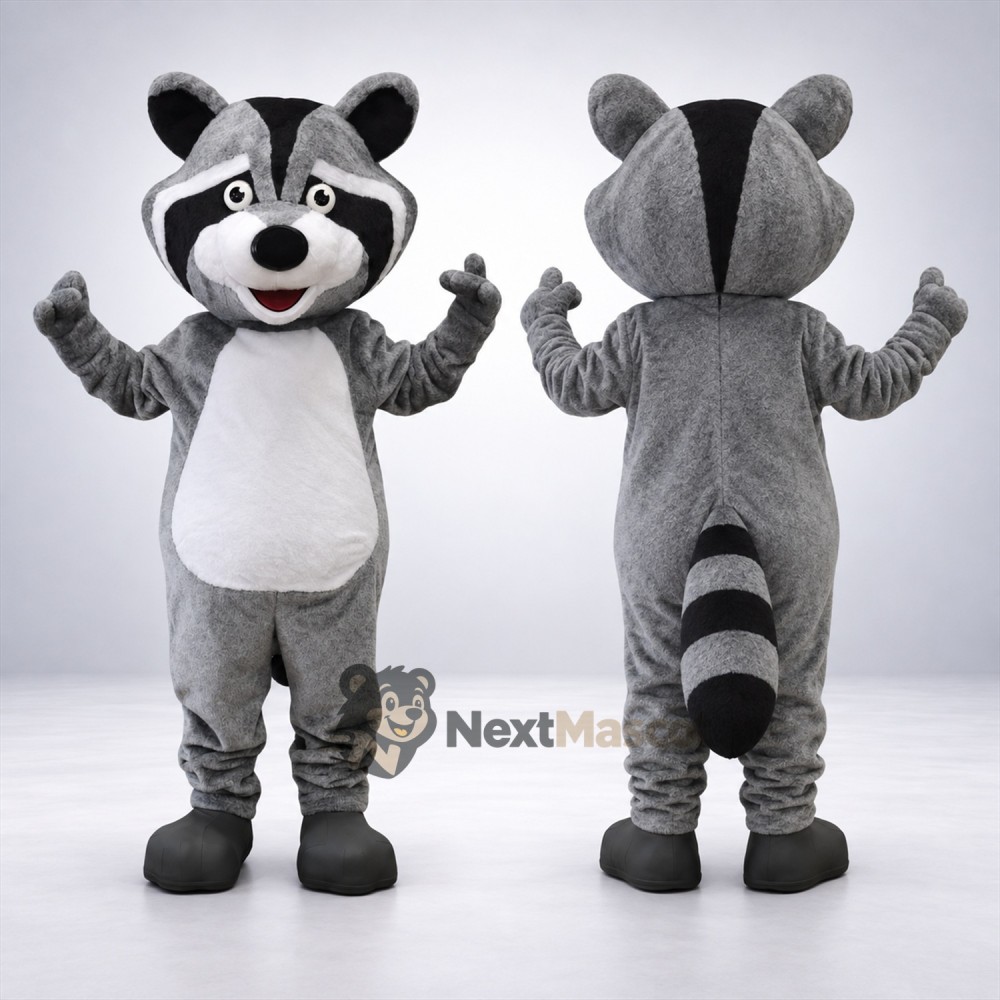 Raccoon Mascot Costume - Gray for Parades Raccoon Mascot Costume - Gray for Parades