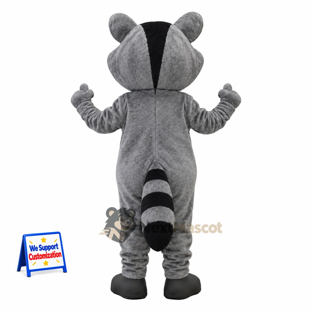 Raccoon Mascot Costume - Gray for Parades Raccoon Mascot Costume - Gray for Parades
