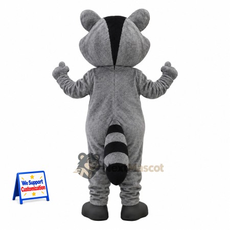 Raccoon Mascot Costume - Gray for Parades Raccoon Mascot Costume - Gray for Parades