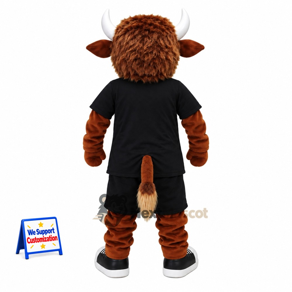 Bull Mascot Costume - Brown, Black Uniform Bull Mascot Costume - Brown, Black Uniform
