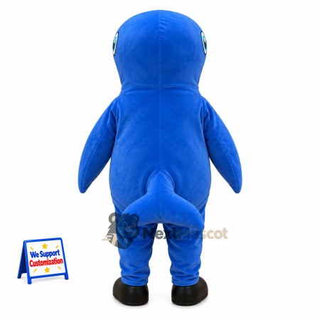 Shark Mascot Costume - Blue for Ocean Events Shark Mascot Costume - Blue for Ocean Events