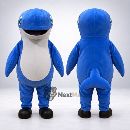 Shark Mascot Costume - Blue for Ocean Events Shark Mascot Costume - Blue for Ocean Events