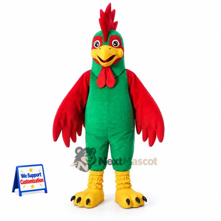 Rooster Mascot Costume - Green Rooster Mascot Costume - Green