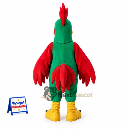 Rooster Mascot Costume - Green Rooster Mascot Costume - Green