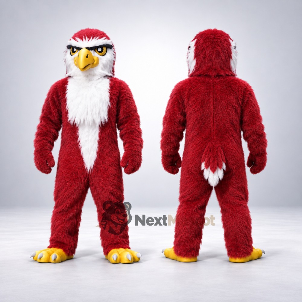 Eagle Mascot Costume - Red Eagle Mascot Costume - Red