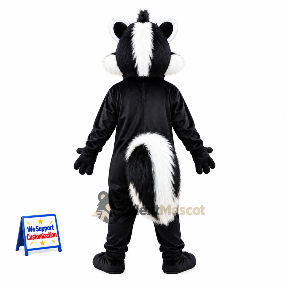 Skunk Mascot Costume - White Cheeks