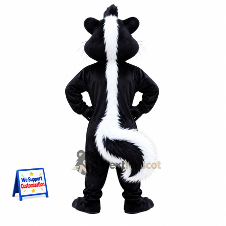 Skunk Mascot Costume - Pink Inner Ears Skunk Mascot Costume - Pink Inner Ears