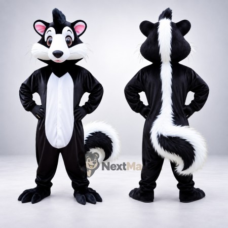 Skunk Mascot Costume - Pink Inner Ears Skunk Mascot Costume - Pink Inner Ears