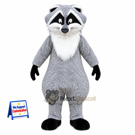 Raccoon Mascot Costume - Gray for School Events Raccoon Mascot Costume - Gray for School Events