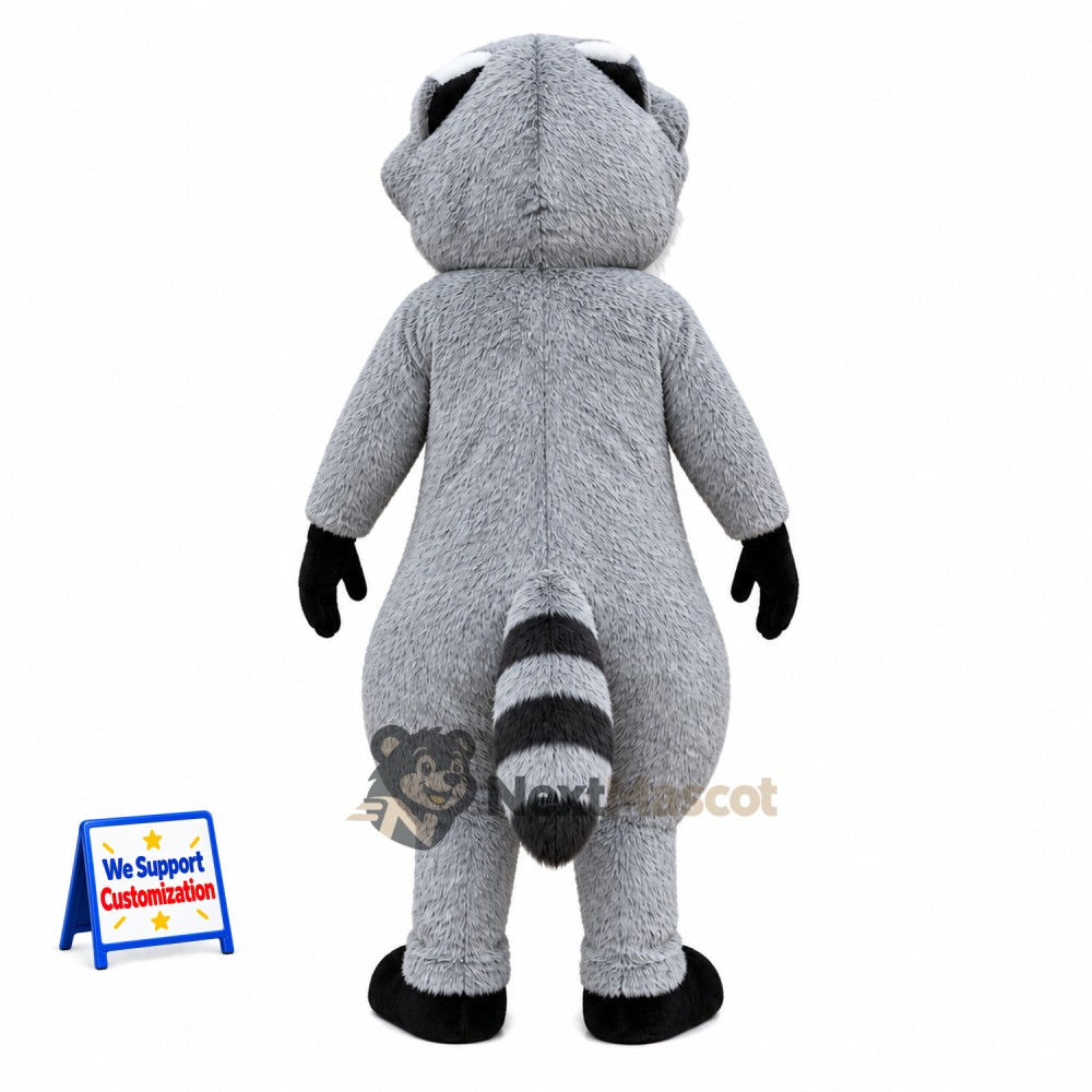 Raccoon Mascot Costume - Gray for School Events Raccoon Mascot Costume - Gray for School Events