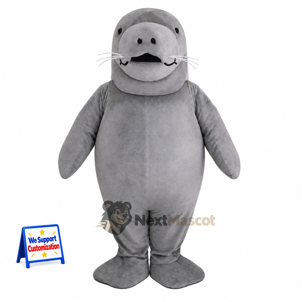 Seal Mascot Costume - Gray Seal Mascot Costume - Gray