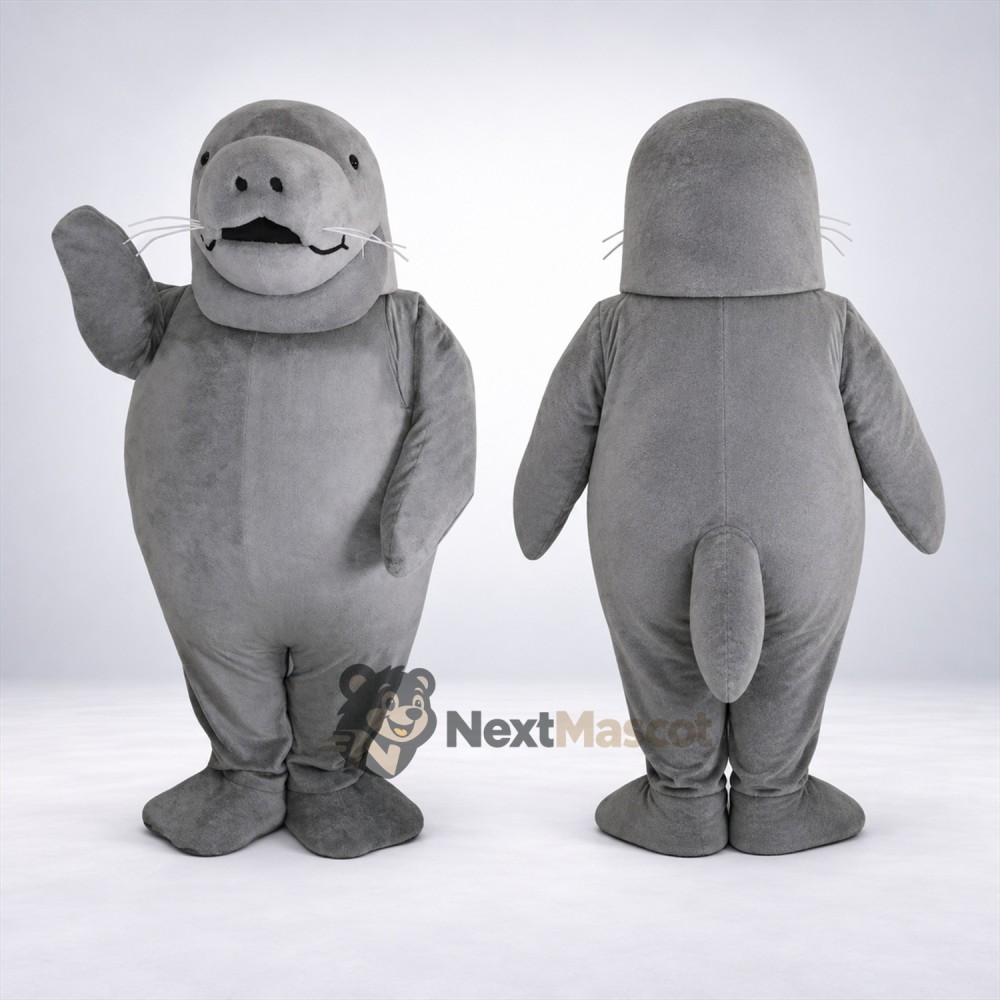Seal Mascot Costume - Gray Seal Mascot Costume - Gray
