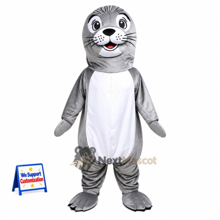 Seal Mascot Costume - Gray for Ocean Events Seal Mascot Costume - Gray for Ocean Events