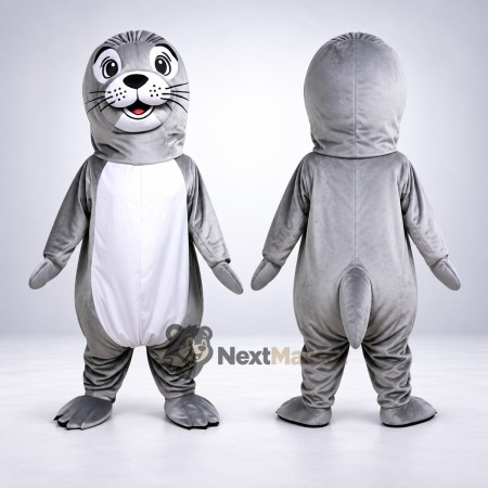 Seal Mascot Costume - Gray for Ocean Events Seal Mascot Costume - Gray for Ocean Events